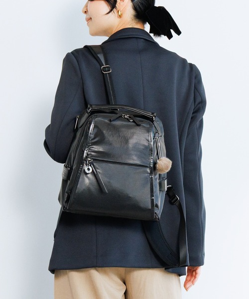 Kanana project（カナナプロジェクト）の「リュックサック PJ-18 10L 軽量 20123（バックパック/リュック・レディース・ブラック/ベージュ/グレー・FREE）」の2枚目の写真