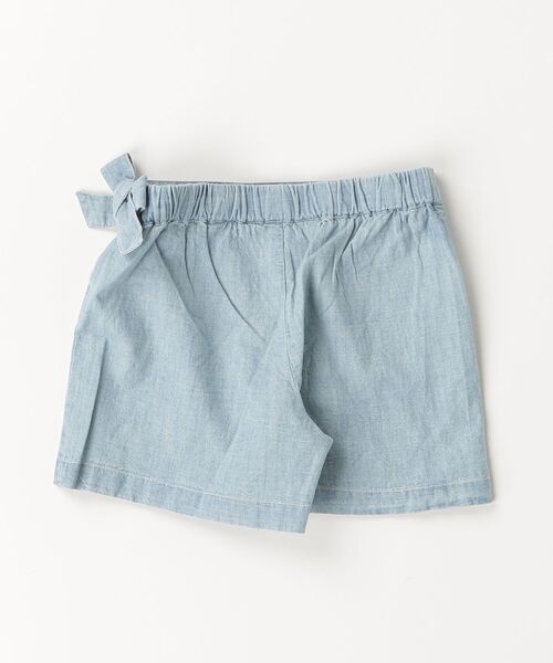 POLO RALPH LAUREN CHILDRENSWEAR(ポロ ラルフ ローレン チルドレンズウェア)の「インディゴ シャンブレー フェイクラップ スコート(その他パンツ・キッズ・ブルー・6/4/3)」の2枚目の写真