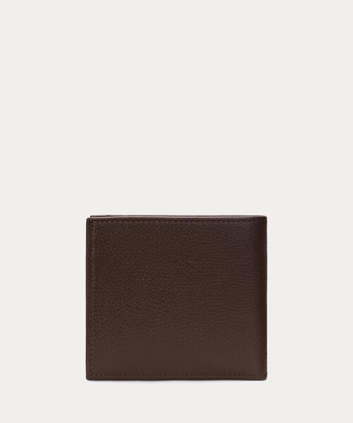 ペブルド レザー ビルフォールド コイン ウォレット（コインケース