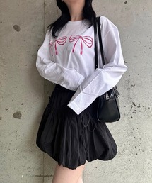 ツインリボンロンT/長袖Tシャツ