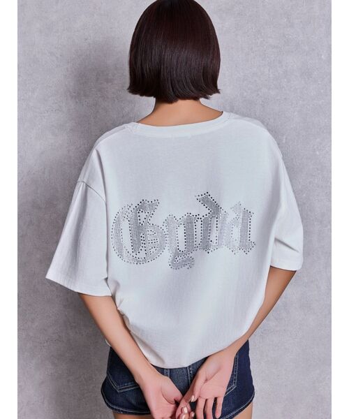 GYDA（ジェイダ）の「GD BACK GYDA BIG Tシャツ（Tシャツ/カットソー・レディース・ブラック/オフホワイト/グレー/チャコールグレー・FREE）」の2枚目の写真