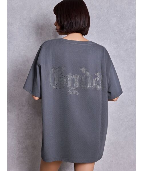 GYDA（ジェイダ）の「GD BACK GYDA BIG Tシャツ（Tシャツ/カットソー・レディース・ブラック/オフホワイト/グレー/チャコールグレー・FREE）」の3枚目の写真