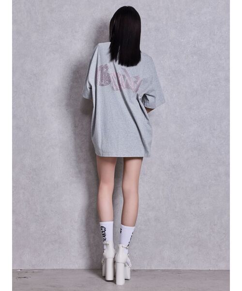 GYDA（ジェイダ）の「GD BACK GYDA BIG Tシャツ（Tシャツ/カットソー・レディース・ブラック/オフホワイト/グレー/チャコールグレー・FREE）」の5枚目の写真