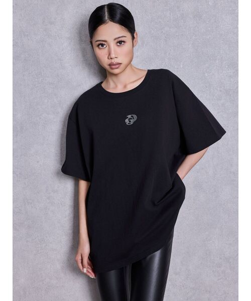 GYDA（ジェイダ）の「GD BACK GYDA BIG Tシャツ（Tシャツ/カットソー・レディース・ブラック/オフホワイト/グレー/チャコールグレー・FREE）」の6枚目の写真