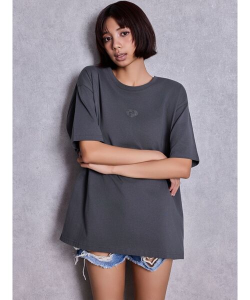 GYDA（ジェイダ）の「GD BACK GYDA BIG Tシャツ（Tシャツ/カットソー・レディース・ブラック/オフホワイト/グレー/チャコールグレー・FREE）」の16枚目の写真