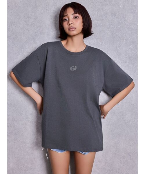 GYDA（ジェイダ）の「GD BACK GYDA BIG Tシャツ（Tシャツ/カットソー・レディース・ブラック/オフホワイト/グレー/チャコールグレー・FREE）」の17枚目の写真