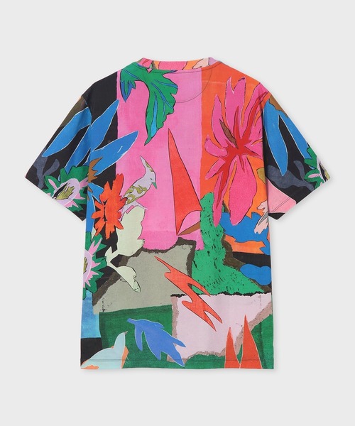 River Collage' プリント 半袖Tシャツ / 163518 919T（Tシャツ