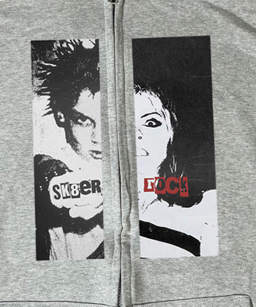 SK8ER ROCK(スケーターロック)の「Boy Or Girl Sweat Hood Zip-Up ((melange gray))(パーカー・レディース・その他・MEDIUM/LARGE)」の4枚目の写真