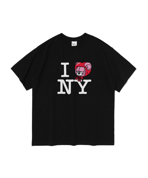 BERNI(ベルニ)の「アイラブニューヨーク 半袖Tシャツ (ブラック)(Tシャツ/カットソー・レディース・その他・SMALL/MEDIUM/X-LARGE/2XL/LARGE)」の1枚目の写真