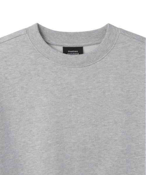 MUSINSA STANDARD KIDS（ムシンサスタンダードキッズ）の「起毛オーバーサイズスウェットシャツ [ミディアムグレー]（スウェット・レディース・その他・100/110/120/130/140/150/160）」の5枚目の写真