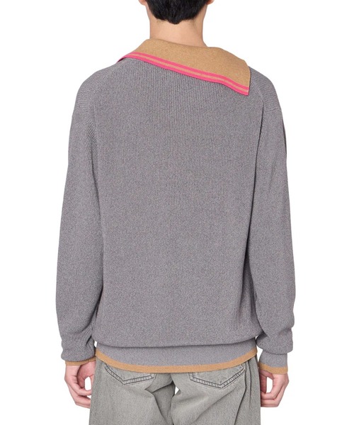 kolor（カラー）の「【kolor/カラー】26SCM-N03304 KNIT PO（ニット/セーター・メンズ・イエロー/グレー・3/5）」の6枚目の写真