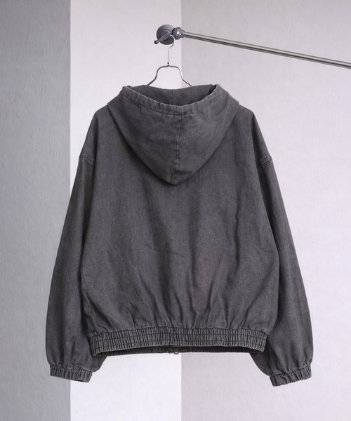 CALIFORNIA OUTFITTERS(カリフォルニア アウトフィッターズ)の「2D8 VINTAGE FADE DENIM HOOD BLOUSON(デニムジャケット・メンズ・ライトブルー/チャコール・FREE)」の6枚目の写真