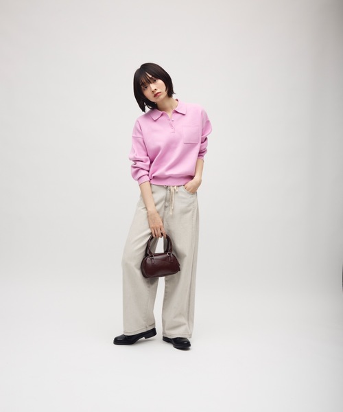 TONER(トナー)の「ラウンドミニバッグ/ロゴプレート付き(ショルダーバッグ・レディース・レッド/ブラウン/ブラック・FREE)」の10枚目の写真