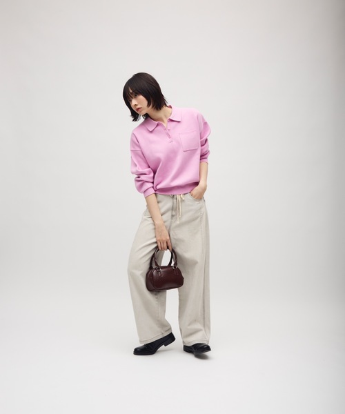 TONER(トナー)の「ラウンドミニバッグ/ロゴプレート付き(ショルダーバッグ・レディース・レッド/ブラウン/ブラック・FREE)」の11枚目の写真