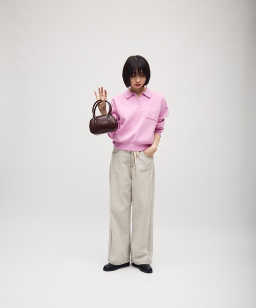 TONER(トナー)の「ラウンドミニバッグ/ロゴプレート付き(ショルダーバッグ・レディース・レッド/ブラウン/ブラック・FREE)」の14枚目の写真