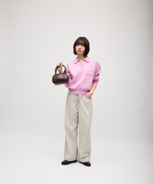 TONER(トナー)の「ラウンドミニバッグ/ロゴプレート付き(ショルダーバッグ・レディース・レッド/ブラウン/ブラック・FREE)」の15枚目の写真