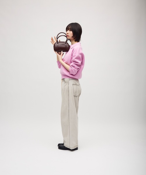 TONER(トナー)の「ラウンドミニバッグ/ロゴプレート付き(ショルダーバッグ・レディース・レッド/ブラウン/ブラック・FREE)」の18枚目の写真