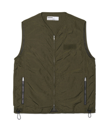 NOMANUAL（NOMANUAL）の「GRAPHIC NYLON VEST - KHAKI（ベスト）」