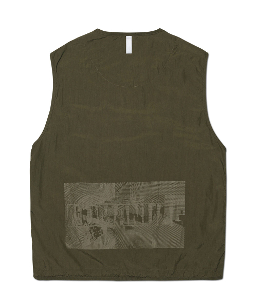 NOMANUAL(NOMANUAL)の「GRAPHIC NYLON VEST - KHAKI(ベスト・レディース・その他・SMALL/MEDIUM/LARGE)」の2枚目の写真