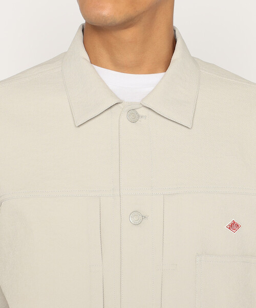 DANTON（ダントン）の「Men's Polyester Twill Jeans Jacket Style Shirt Blouson（その他アウター・メンズ・グレイッシュベージュ/オリーブ・40/38/42/44）」の9枚目の写真