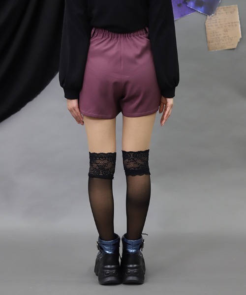 NIBBLE POISON（ニブルポイズン）の「ラップデザインスカパン（その他パンツ・レディース・ブラック/ピンク・MEDIUM）」の5枚目の写真