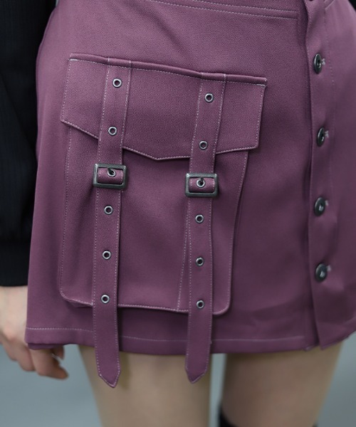 NIBBLE POISON（ニブルポイズン）の「ラップデザインスカパン（その他パンツ・レディース・ブラック/ピンク・MEDIUM）」の7枚目の写真