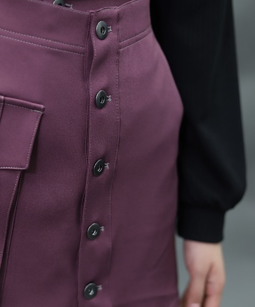 NIBBLE POISON（ニブルポイズン）の「ラップデザインスカパン（その他パンツ・レディース・ブラック/ピンク・MEDIUM）」の8枚目の写真