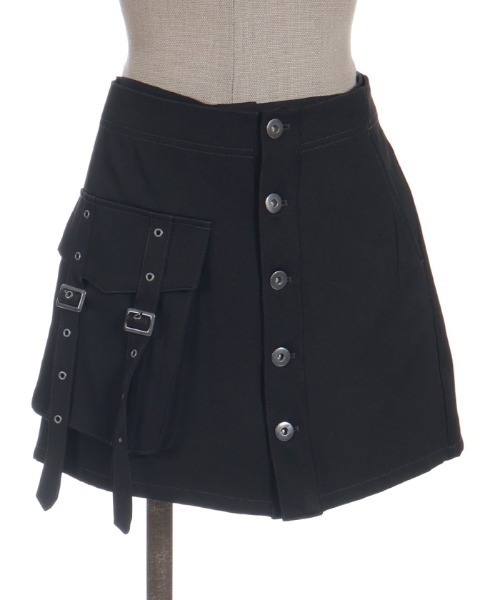 NIBBLE POISON（ニブルポイズン）の「ラップデザインスカパン（その他パンツ・レディース・ブラック/ピンク・MEDIUM）」の13枚目の写真