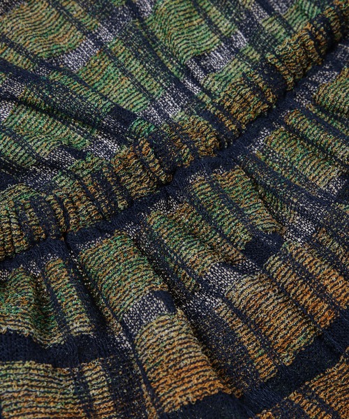 TAN(タン)の「LAYERED TEXTURE KNIT DRESS(ワンピース・レディース・グリーン・FREE)」の7枚目の写真