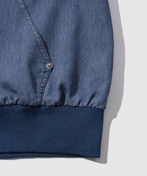 NAVY（ネイビー）の「ブリーズデニム フルZIPパーカー（パーカー・メンズ・グレー/ブルー・S/M/L/XL）」の5枚目の写真