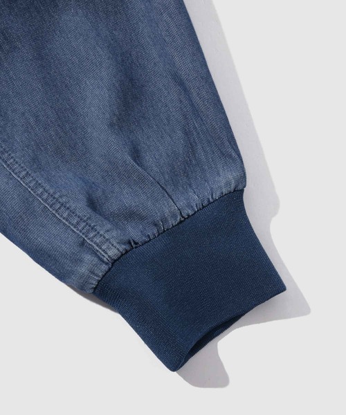NAVY（ネイビー）の「ブリーズデニム フルZIPパーカー（パーカー・メンズ・グレー/ブルー・S/M/L/XL）」の6枚目の写真