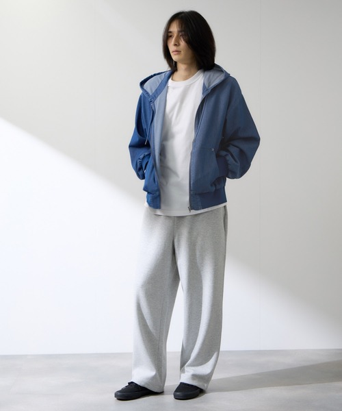 NAVY（ネイビー）の「ブリーズデニム フルZIPパーカー（パーカー・メンズ・グレー/ブルー・S/M/L/XL）」の13枚目の写真