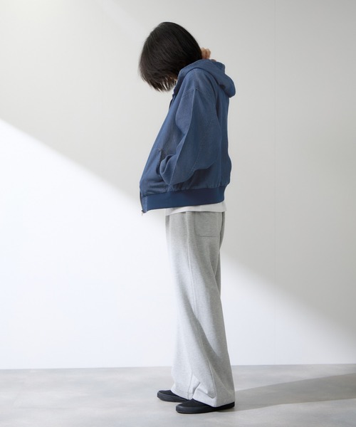 NAVY（ネイビー）の「ブリーズデニム フルZIPパーカー（パーカー・メンズ・グレー/ブルー・S/M/L/XL）」の14枚目の写真