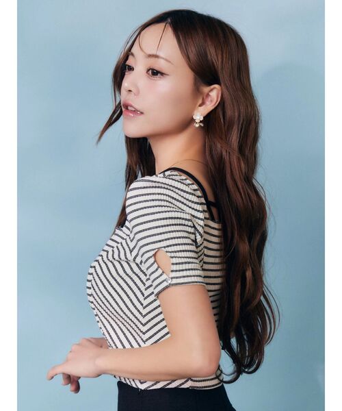 EATME（イートミー）の「ベルテッドリボンコンパクトTOP（Tシャツ/カットソー・レディース・その他1/レッド/グレー・FREE）」の5枚目の写真