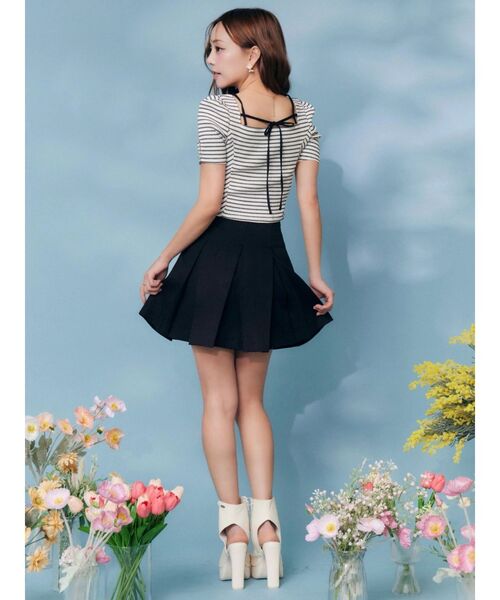 EATME（イートミー）の「ベルテッドリボンコンパクトTOP（Tシャツ/カットソー・レディース・その他1/レッド/グレー・FREE）」の11枚目の写真