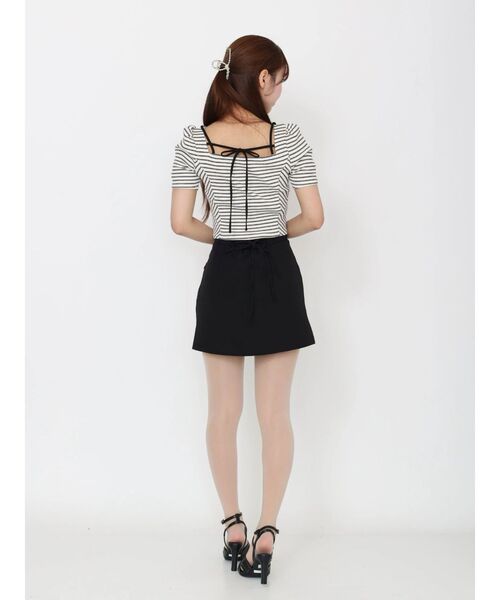 EATME（イートミー）の「ベルテッドリボンコンパクトTOP（Tシャツ/カットソー・レディース・その他1/レッド/グレー・FREE）」の17枚目の写真