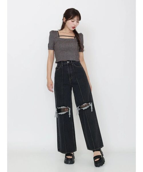 EATME（イートミー）の「ベルテッドリボンコンパクトTOP（Tシャツ/カットソー・レディース・その他1/レッド/グレー・FREE）」の21枚目の写真