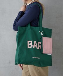 BIRTHDAY BAR（バースデイバー）の「メッシュポーチ付きキャンバスロゴスクエアトートバッグ（トートバッグ）」