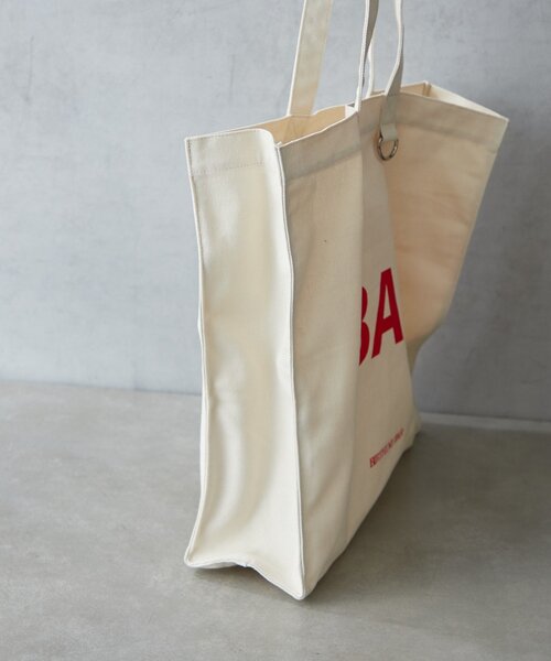 BIRTHDAY BAR（バースデイバー）の「メッシュポーチ付きキャンバスロゴスクエアトートバッグ（トートバッグ・レディース・グリーン/ブラック/アイボリー/ブルー・0）」の18枚目の写真