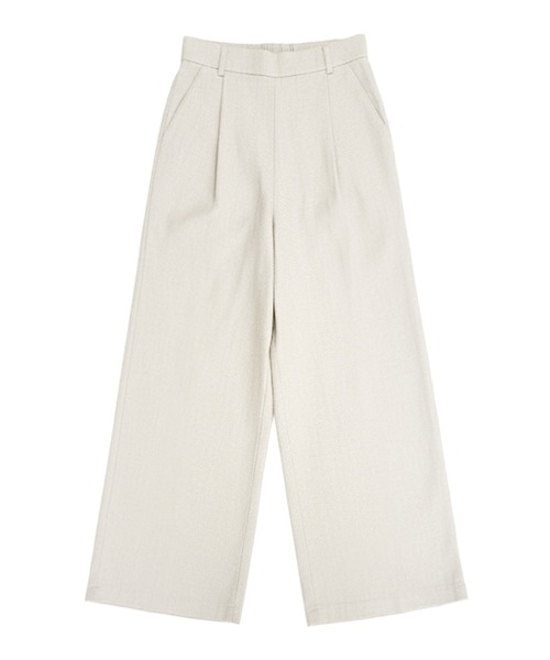 DAY CLOSET(デイ クローゼット)の「【縦ライン強調/ストンと落ち感シルエット】フロントタック リネン ワイドパンツ レディース(その他パンツ・レディース・ブラック/カーキ/アイボリー/モカ・S/M/L)」の11枚目の写真