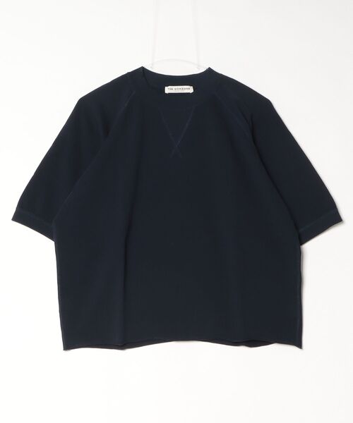 THE SHINZONE(ザ シンゾーン)の「INLAYED HALF SLEEVE TEE 25SMSCU03(Tシャツ/カットソー・レディース・レッド/ネイビー/グレー・FREE)」の3枚目の写真