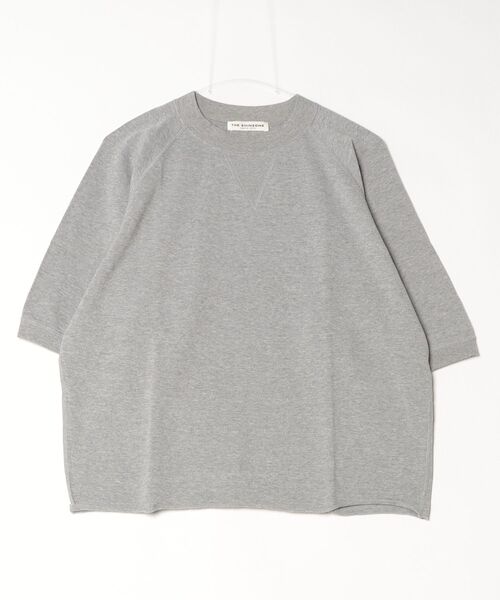 THE SHINZONE(ザ シンゾーン)の「INLAYED HALF SLEEVE TEE 25SMSCU03(Tシャツ/カットソー・レディース・レッド/ネイビー/グレー・FREE)」の1枚目の写真