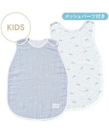 10mois（ディモワ）の「【10mois(ディモワ)】PATTO MOTTO COOL 薄手キッズスリーパー メッシュパーツ付（ベビーパジャマ/スリーパー）」