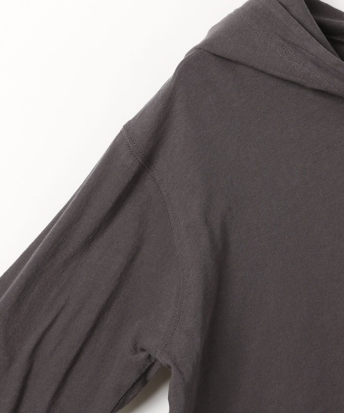 LEPSIM（レプシィム）の「シアーフードヘンリープルオーバー　661801（Tシャツ/カットソー・レディース・イエロー/ライトグレー/チャコールグレー・FREE）」の21枚目の写真