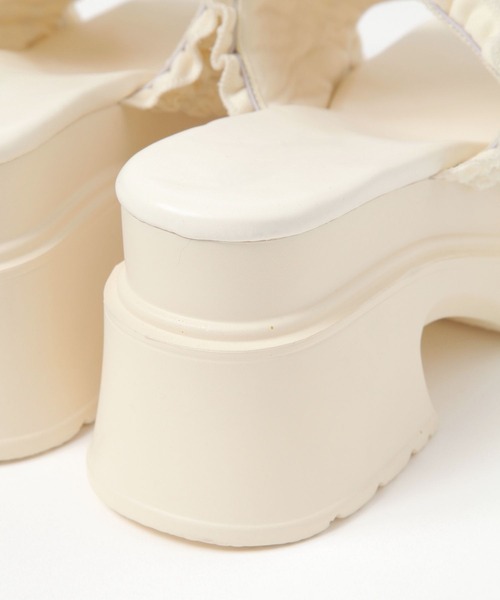 3.3 Field Trip (3.3フィールドトリップ)の「3.3 Field Trip/ギャザー厚底サンダル(サンダル・レディース・アイボリー/ブラック・SMALL/MEDIUM/LARGE)」の22枚目の写真