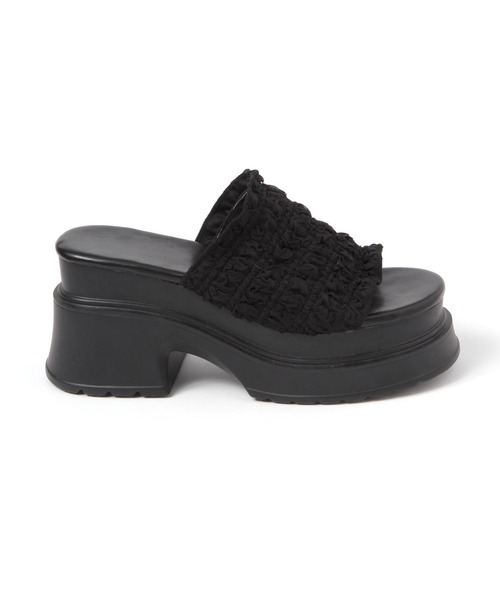 3.3 Field Trip (3.3フィールドトリップ)の「3.3 Field Trip/ギャザー厚底サンダル(サンダル・レディース・アイボリー/ブラック・SMALL/MEDIUM/LARGE)」の14枚目の写真