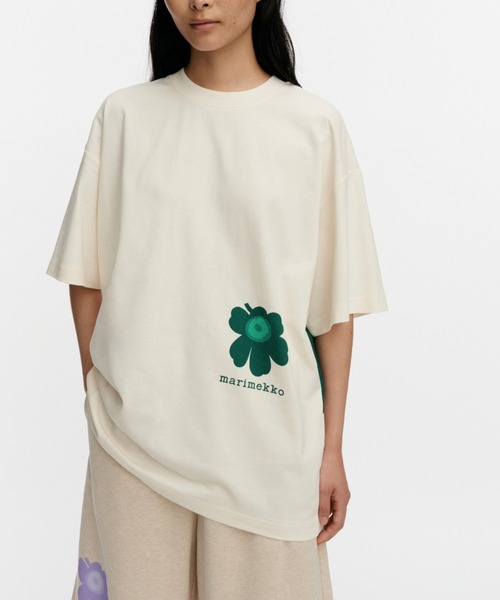 marimekko(マリメッコ)の「【kioski】 Nopeus Unikko / shirt(Tシャツ/カットソー・レディース・モスグリーン・SMALL/MEDIUM/X-SMALL/XX-SMALL/LARGE)」の3枚目の写真