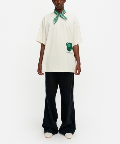 marimekko(マリメッコ)の「【kioski】 Nopeus Unikko / shirt(Tシャツ/カットソー・レディース・モスグリーン・SMALL/MEDIUM/X-SMALL/XX-SMALL/LARGE)」の4枚目の写真