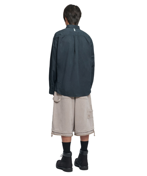 NOMANUAL(NOMANUAL)の「OVERDYED SHIRT - WASHED NAVY(シャツ/ブラウス・レディース・その他・MEDIUM/LARGE/SMALL)」の3枚目の写真