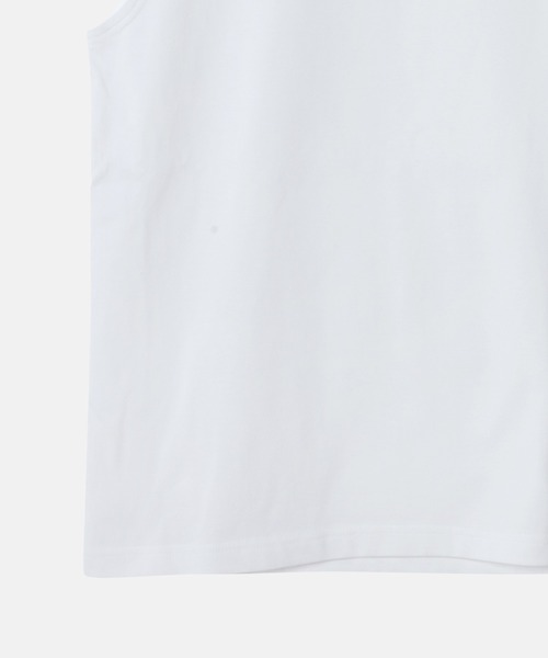 LE CIEL BLEU（ルシェルブルー）の「"LE"スリーブレスTシャツ / "LE" Sleeveless T-shirt（Tシャツ/カットソー・レディース・オフホワイト/ブラック・36）」の4枚目の写真